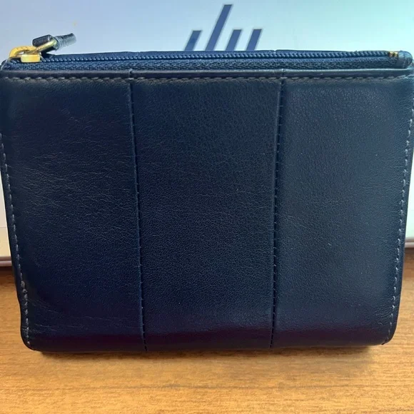 Coach Navy Leather Wallet - Picture 2 of 3